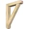 Ekena Millwork Traditional Craftsman Rough Sawn Bracket w/ Offset Brace, Douglas Fir, 6"W x 28"D x 36"H BKT0604X28X36TRA04RDF - alternate 1